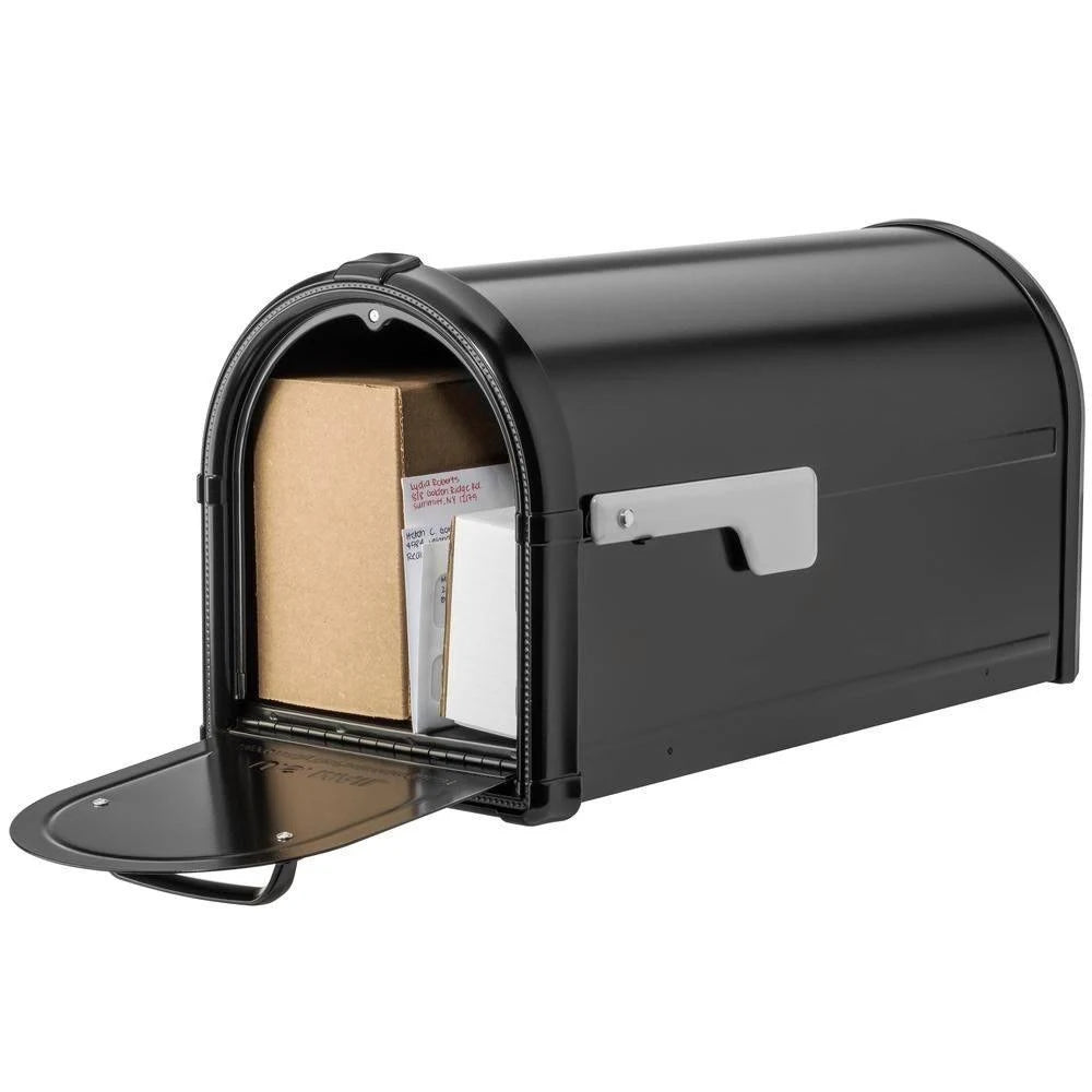 Black Post-Mount Mailbox U3471