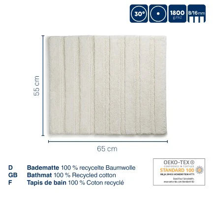 Silver Grey Bathmat B9928