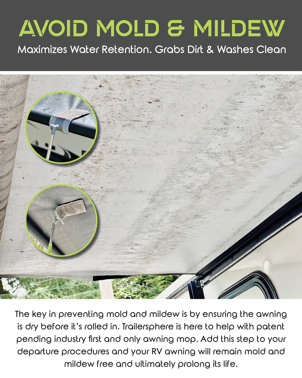 Rotating and Lockable Head Extendable Pole Dual Sided Mop Pad M1432