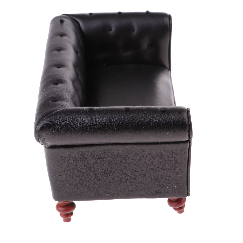 Black Leather Sofa K753879
