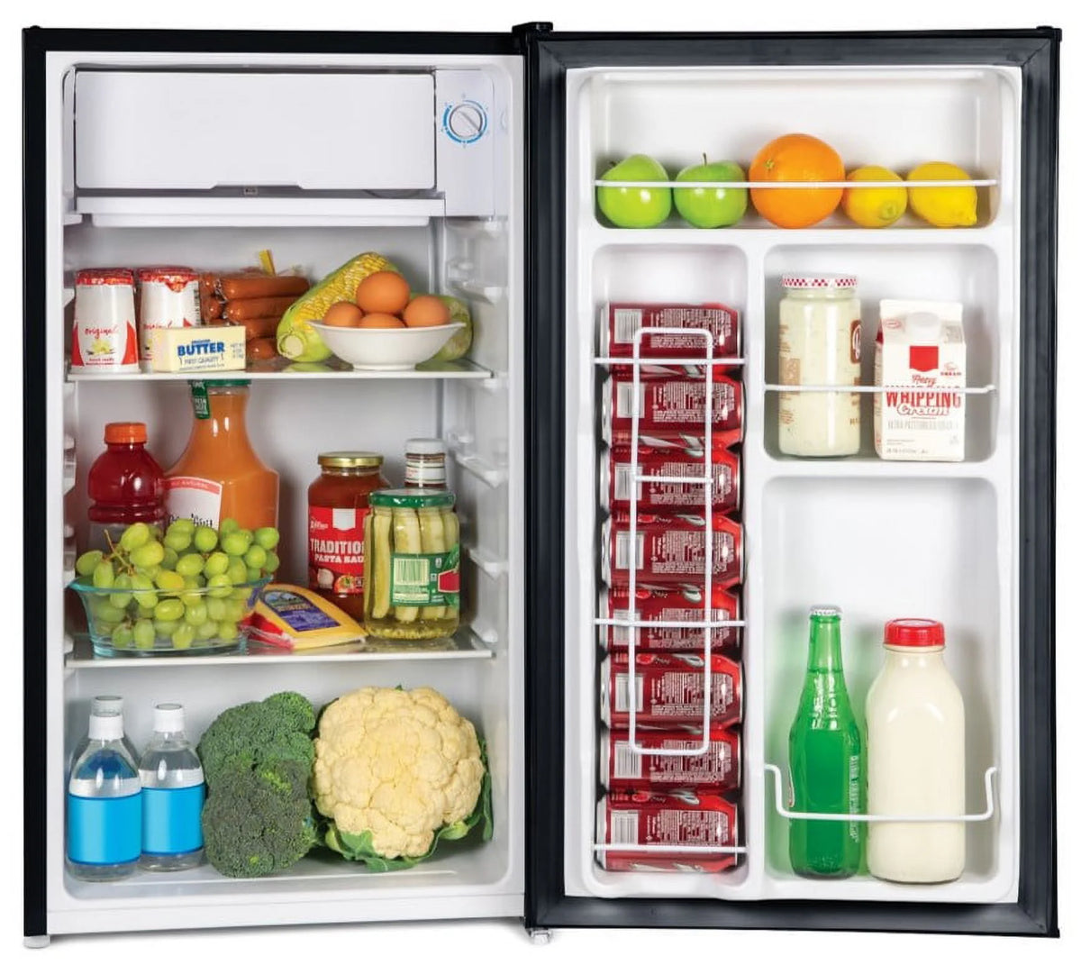 Black 3.2 Cu Ft Refrigerator with Freezer V447355