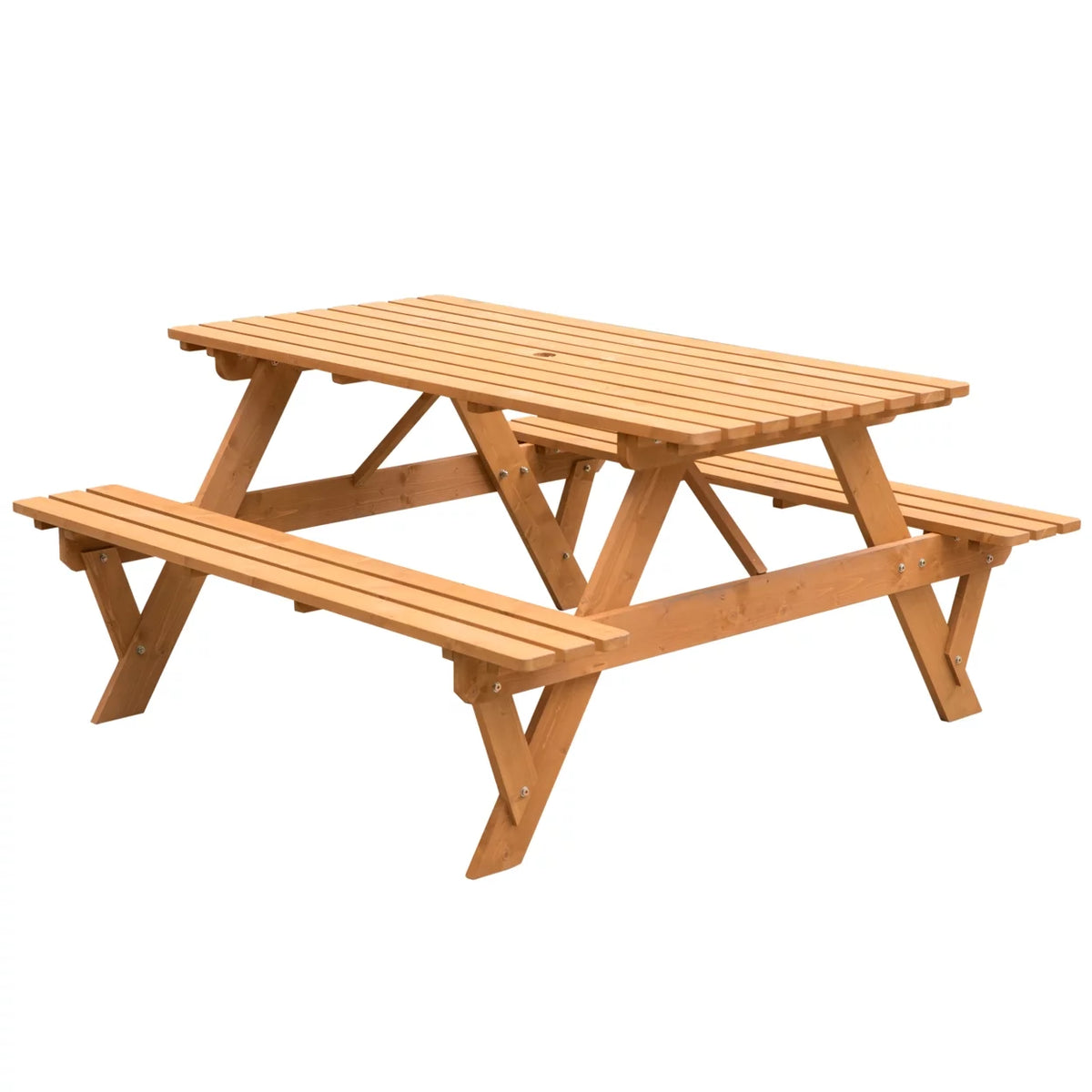 Wooden 6-Person Picnic Table N2819