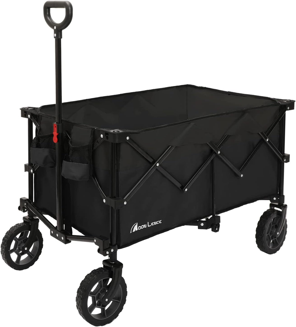 Collapsible Wagon Cart Heavy Duty Folding Portable Hand Cart with Universal Wheels W949181