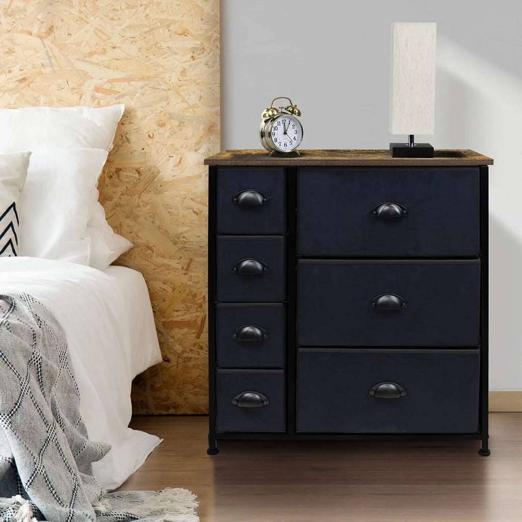 7 Drawer Fabric Dresser B37997