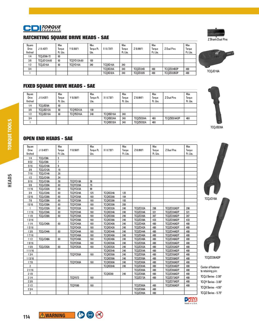 1-1/4-Inch Open End x Head Torque Wrench F89464