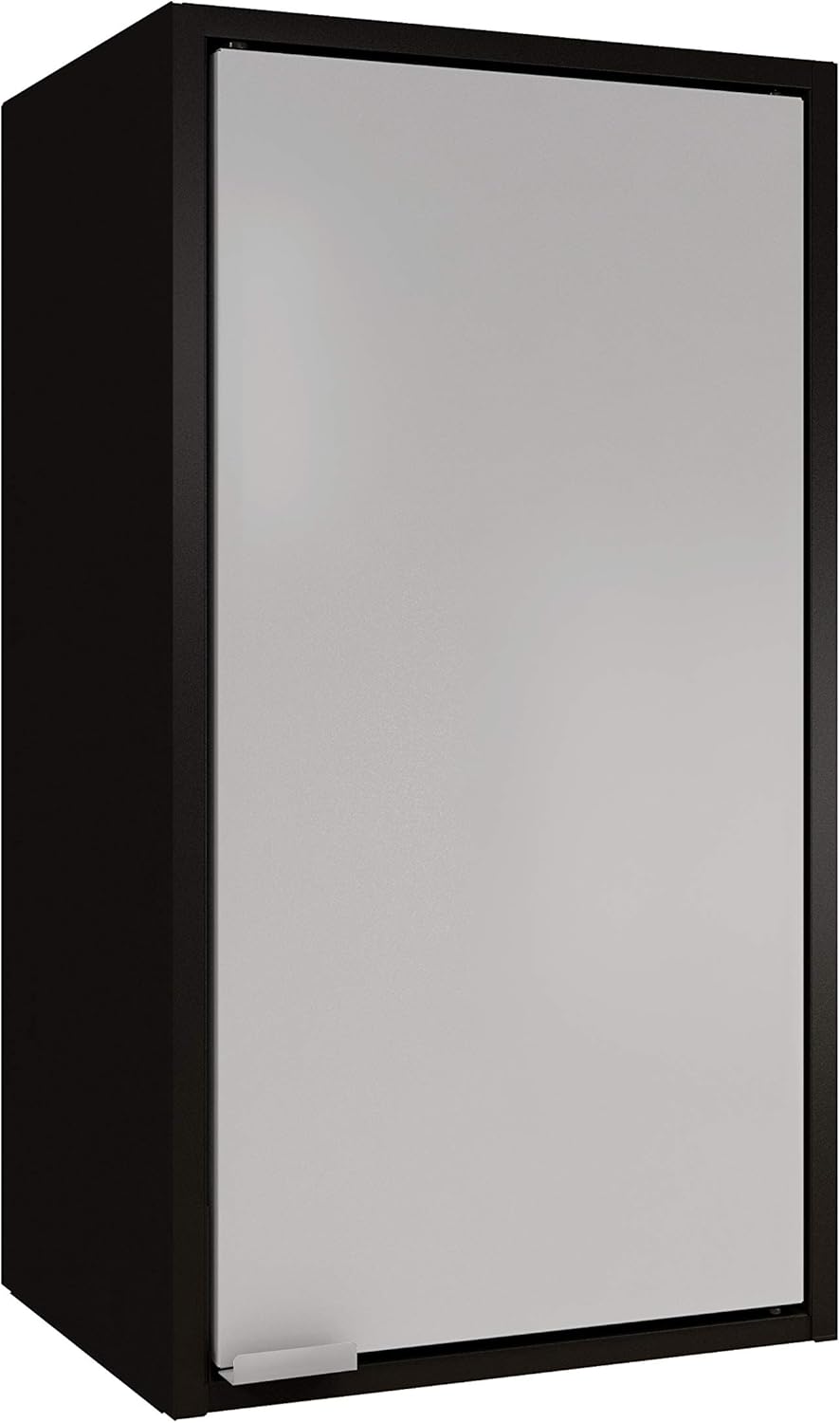 Black and Orange One Door Wall Steel Cabinet Z4854