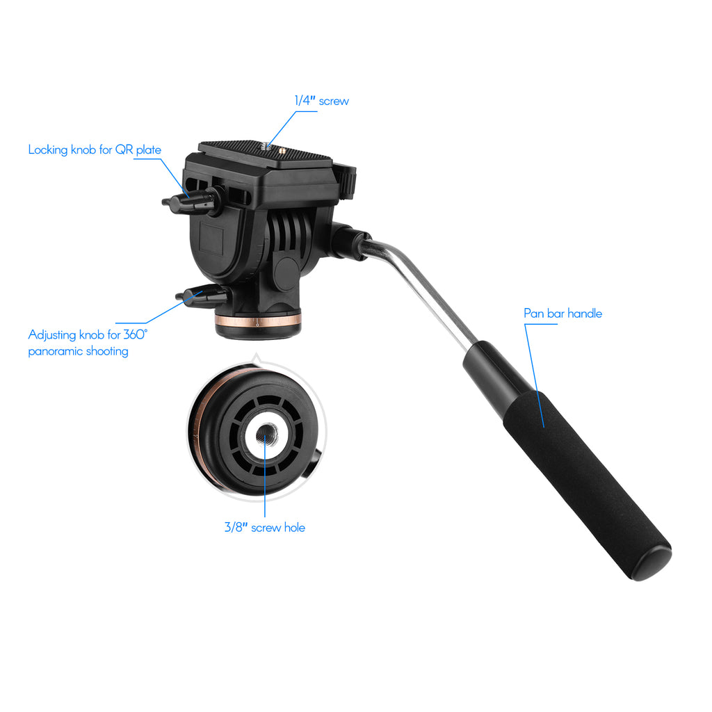 Aluminum Alloy Photography Monopod Stand with Detachable Tripod Base and Carry Bag K69504