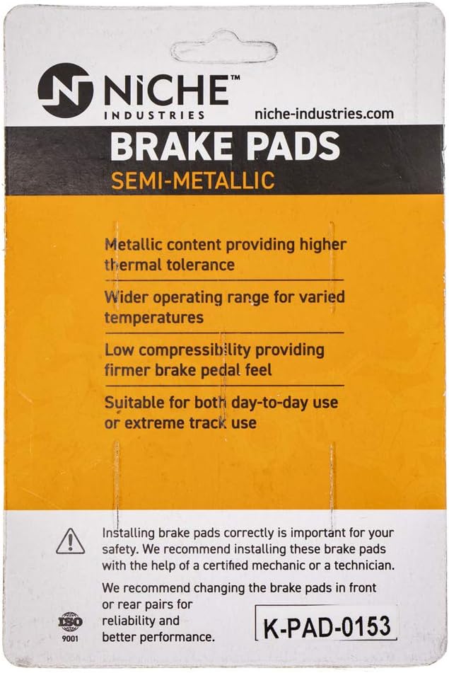 Brake Pad Set Semi-Metallic Pack of 2 H6616