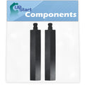 2-Pack BBQ Gas Grill Tube Burner Replacement Parts, Cast Iron Pipe Burners 15 3/4" J959354