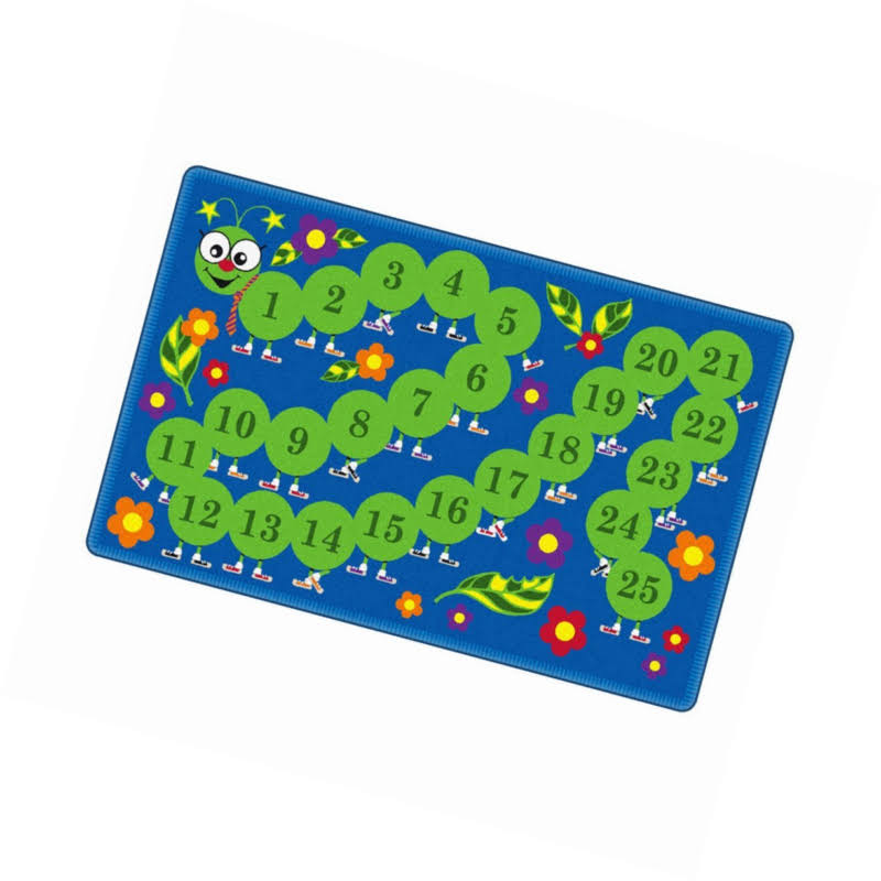 Counting Caterpillar 6' x 9' Carpet Y845
