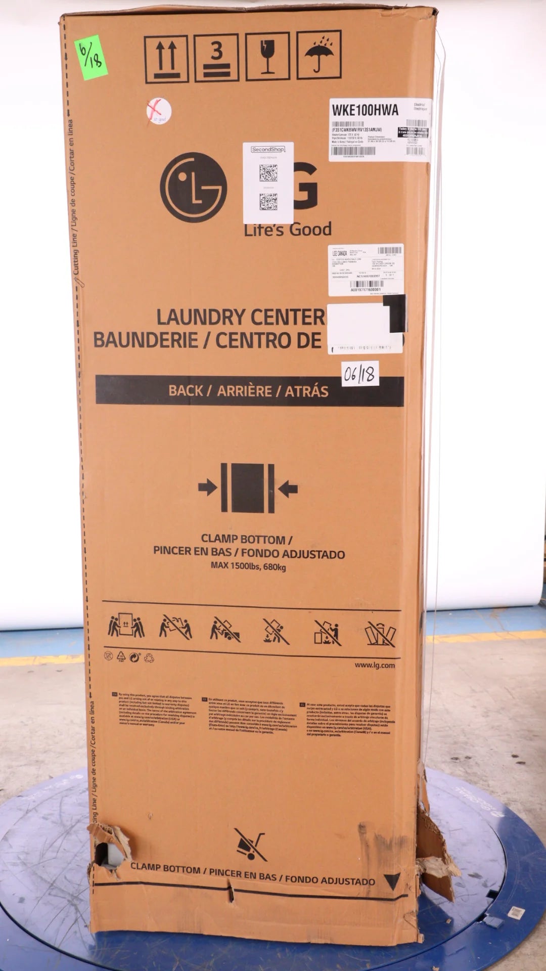 White Front Load Washtower 5.2 Cu. Ft. Washer 7.4 Cu. Ft. Electric Dryer Z985