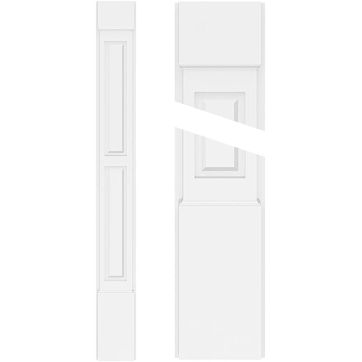 PVC Pilaster with Standard Capital & Base (Pair) P322332