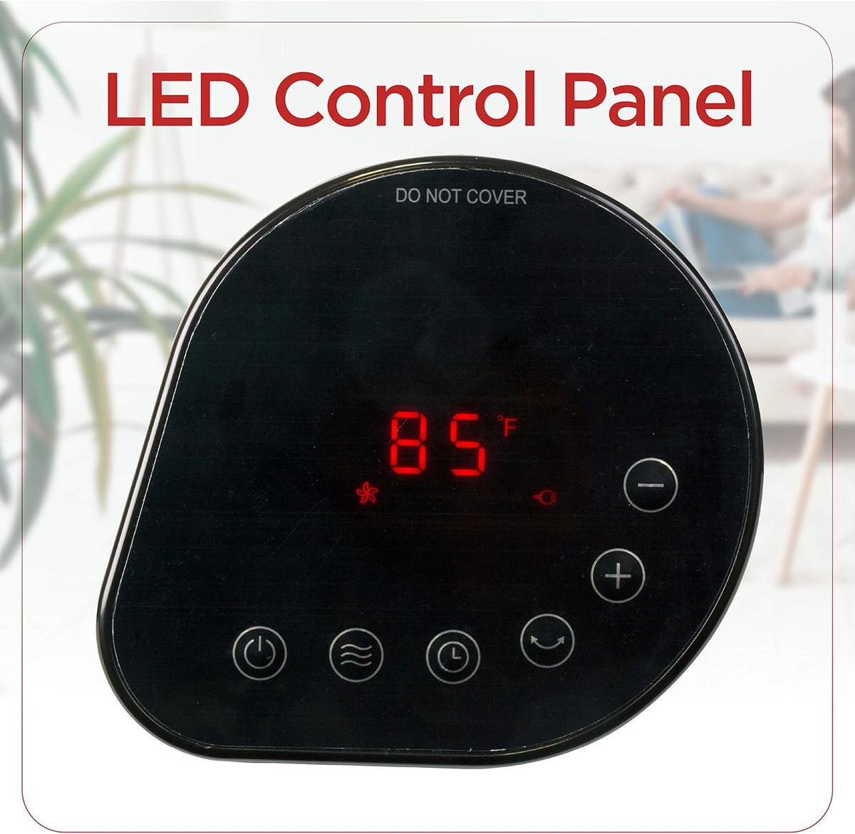 Tower Space Heater with Remote Control, 1500W, Pack of 2 H40117