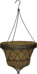 Antique Copper Hanging Basket with Chain A307