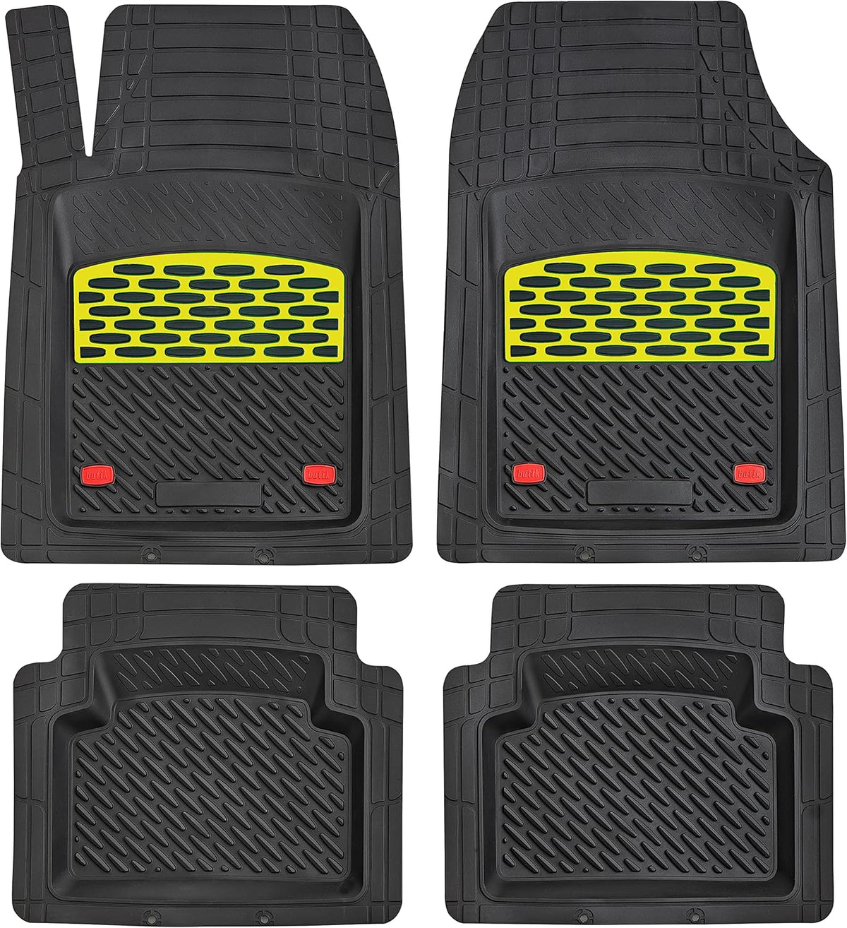 Silver 5-Piece Heavy-Duty Automotive Floor Mat V51526