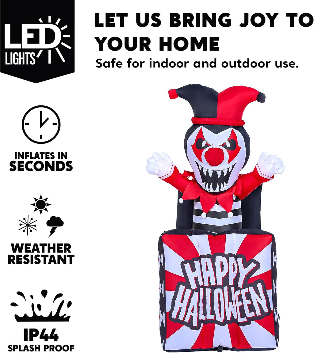 5 Ft Halloween Inflatable Decor with Built-in LEDs F909503