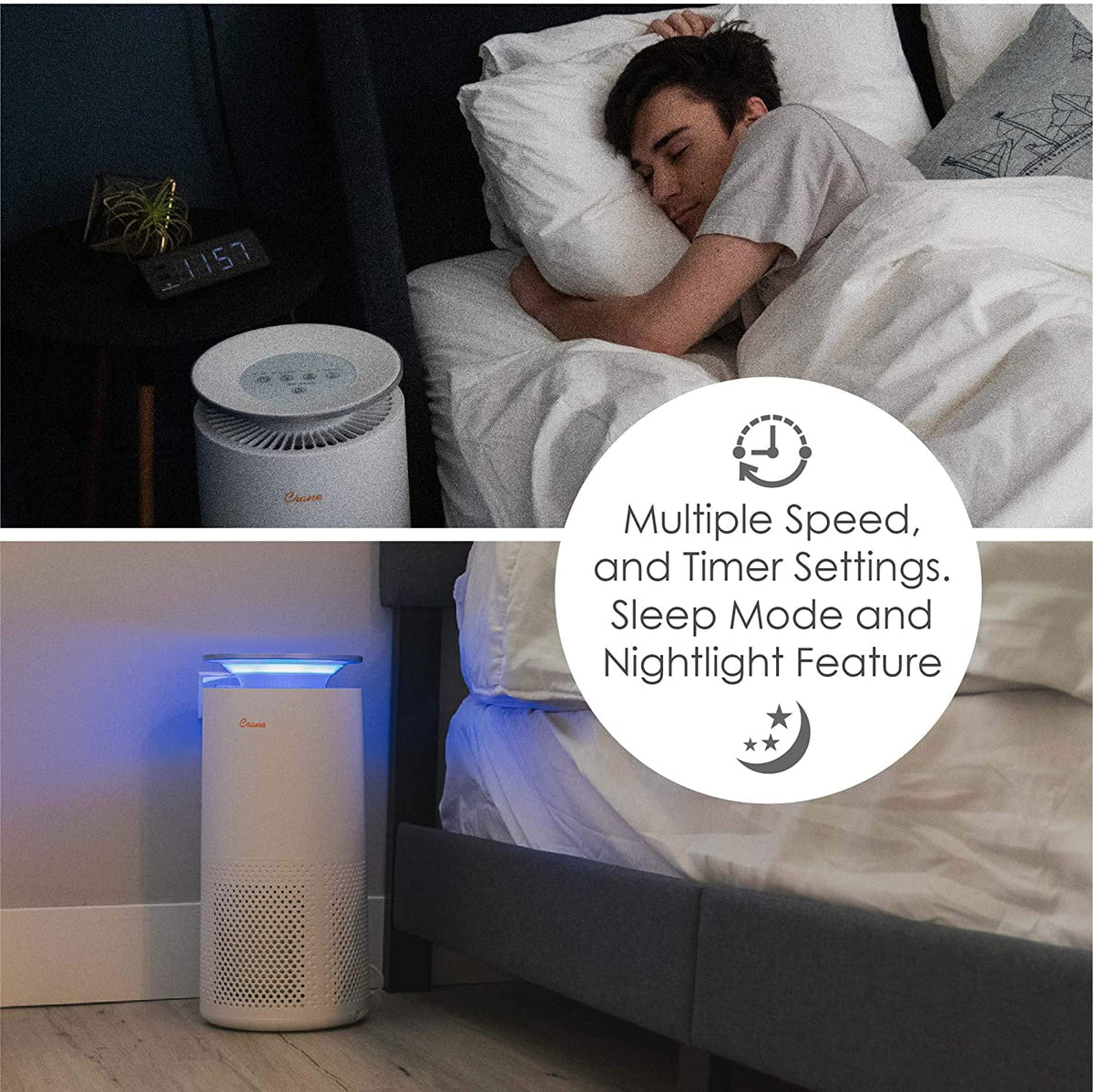 Air Purifier with True HEPA Filter J747