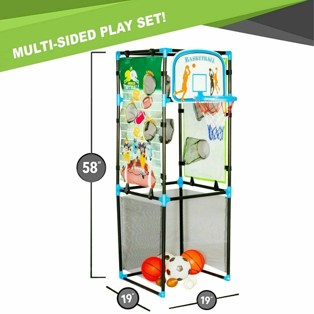 4 in 1 Basketball Football Baseball Soccer Game Set K585184