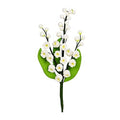 Edible Sugar Flower Spray 6 Inch Set of 3 White with Buds S8179