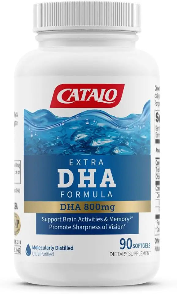 800mg DHA Ocean Fish Oil Softgels with Natural Lemon Flavor 90 Softgels Z3669