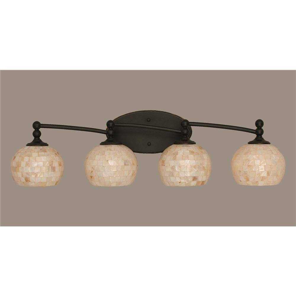 4 Light Bath Bar with Glass, Dark Granite Y34110