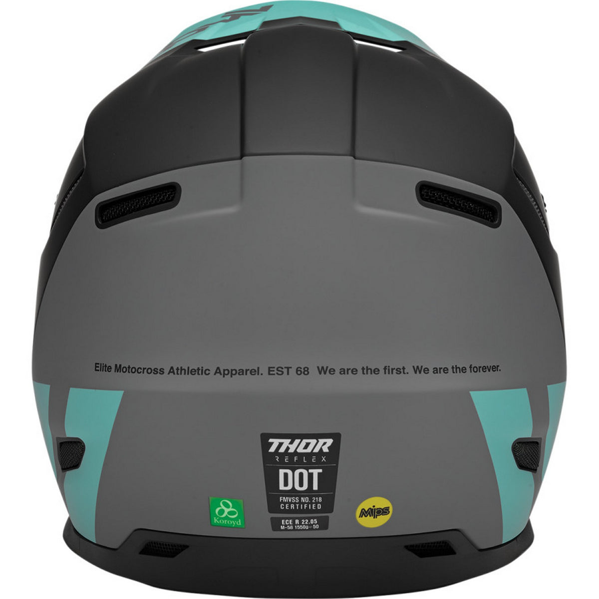 Black/Mint Offroad Helmet F7008
