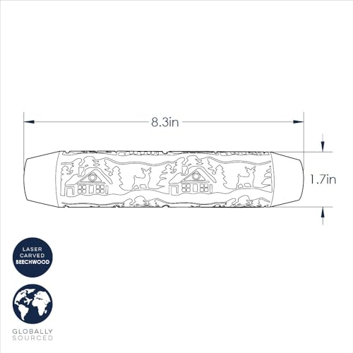 Embossed Rolling Pin V483