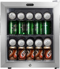 90 Can Capacity Stainless Steel Beverage Refrigerator with Lock S491944