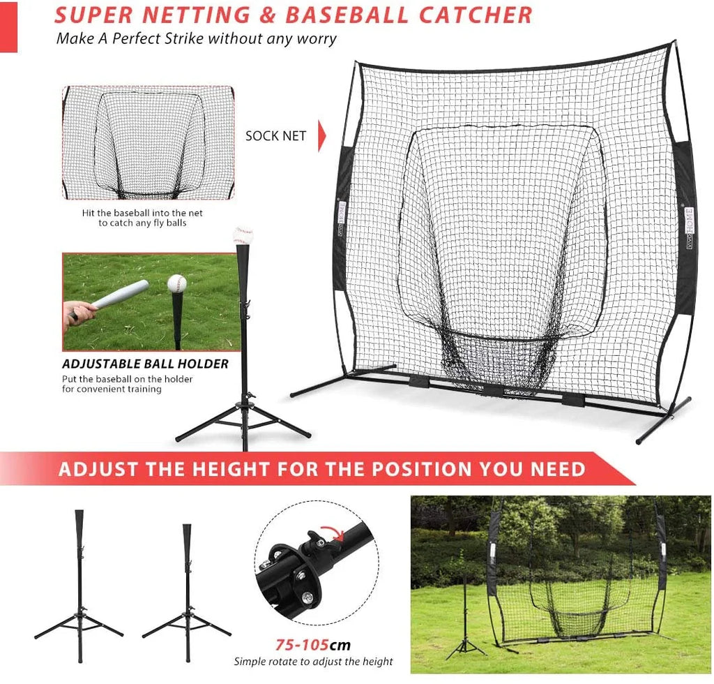 7x7Ft Baseball Softball Practice Net with Carry Bag C52210