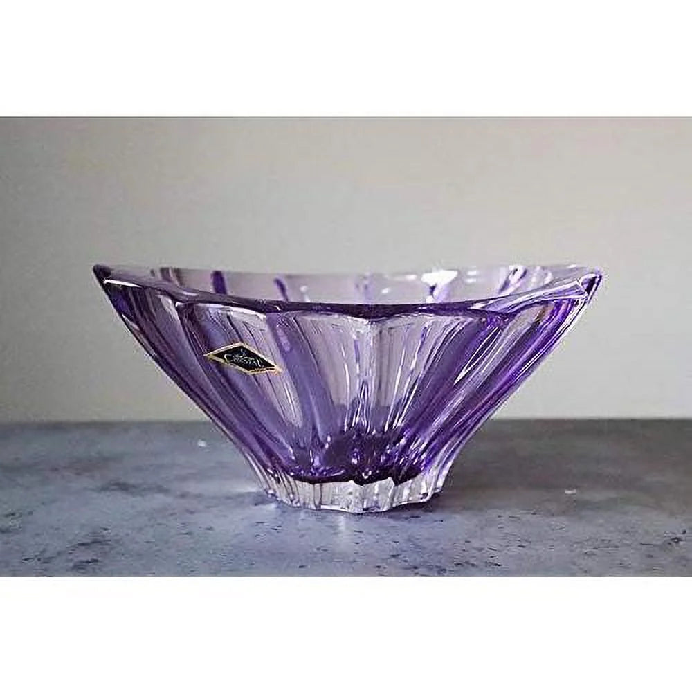 Amethyst Purple Crystal Glass Bowl-Vase C90157