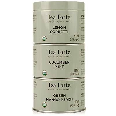 Loose Leaf Tea Trio, 3 Small Tea Tins, Green Tea Sampler A39205