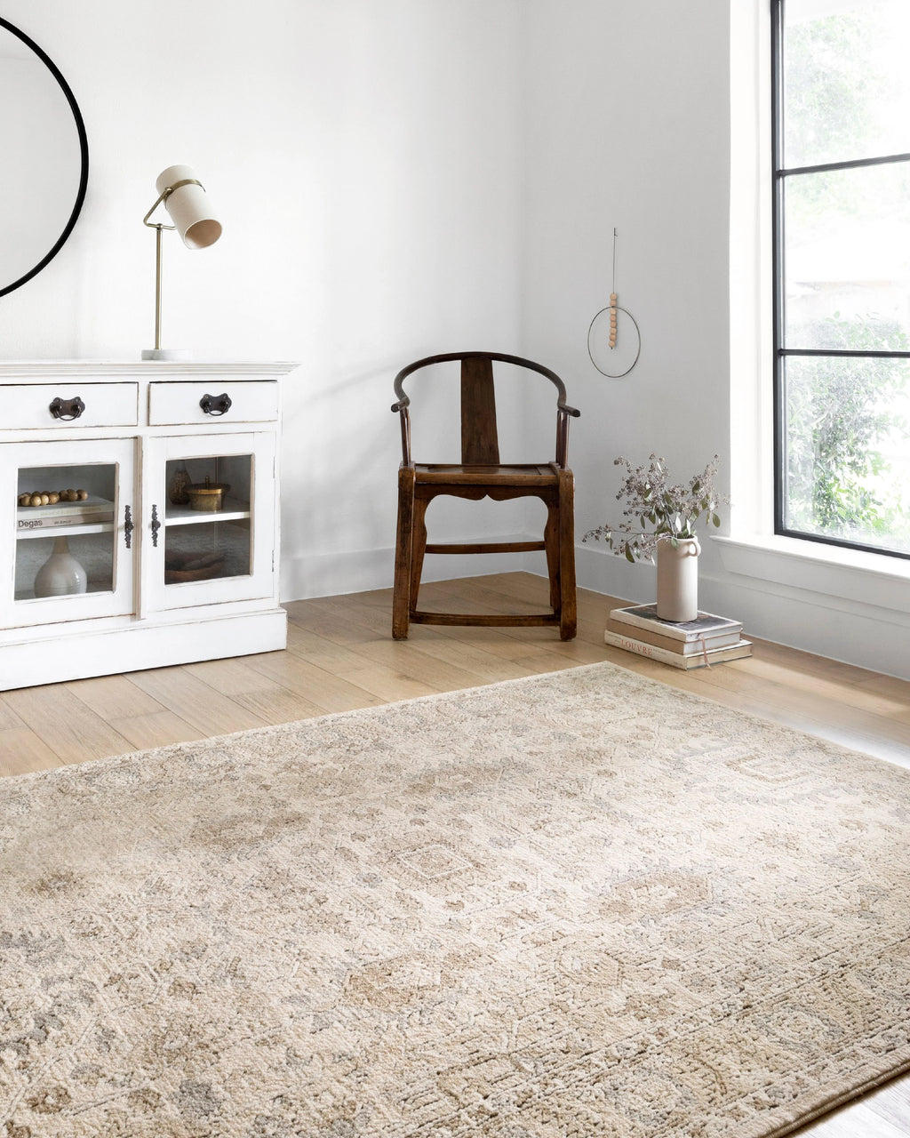 Oriental Ivory Sand Area Rug D1615