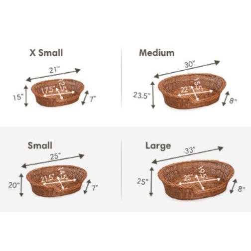 Wicker Dog Bed Basket V208149
