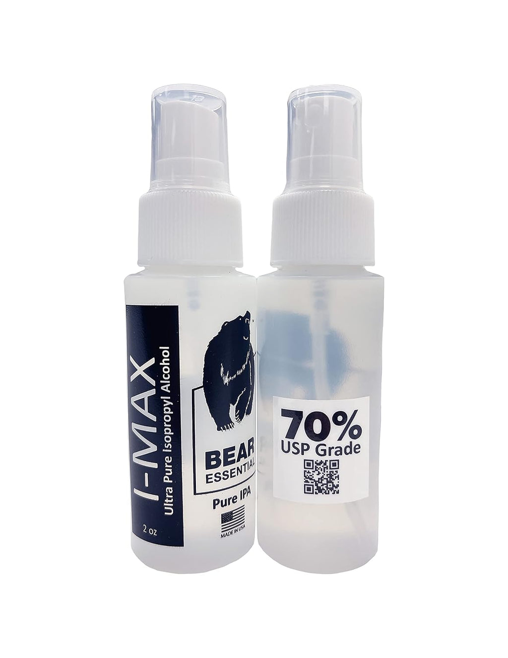 High Purity USP Grade Isopropyl Alcohol 70% 20 Spray Bottles 2 OZ Each N225424