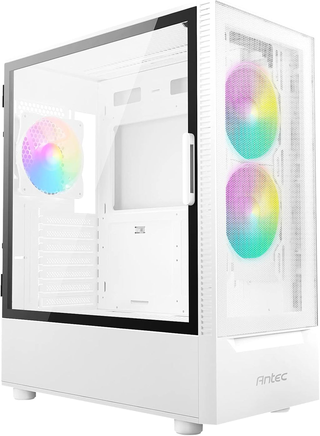 ATX Mid-Tower Case with Tempered Glass Side Panel, Black, Pack of 2 N674