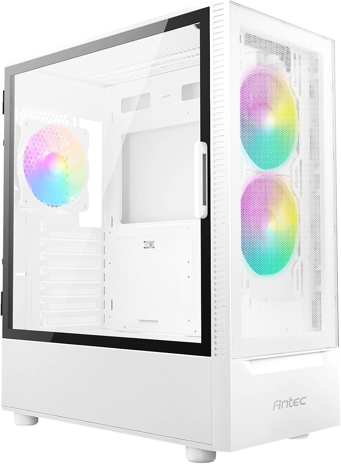 ATX Mid-Tower Case with Tempered Glass Side Panel, Black, Pack of 2 N674