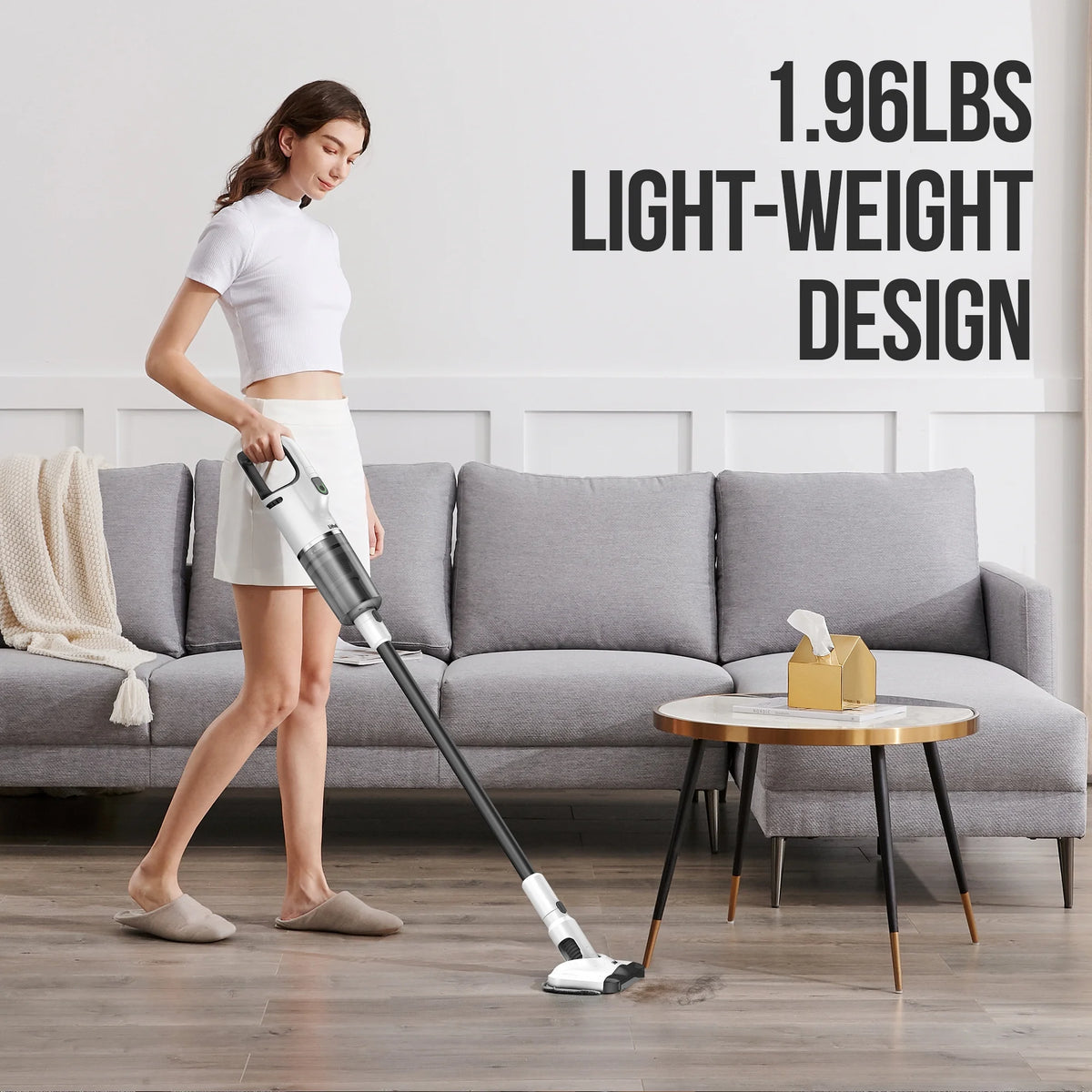 6-In-1 Cordless Vacuum Cleaner with 4Ah Battery White U7445