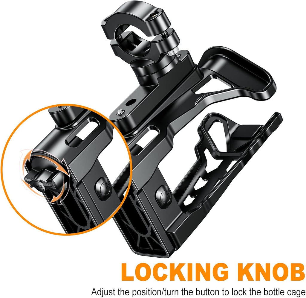 Motorcycle Cup Holder with Atmosphere Light, 360° Rotation, Max Load 32oz G381
