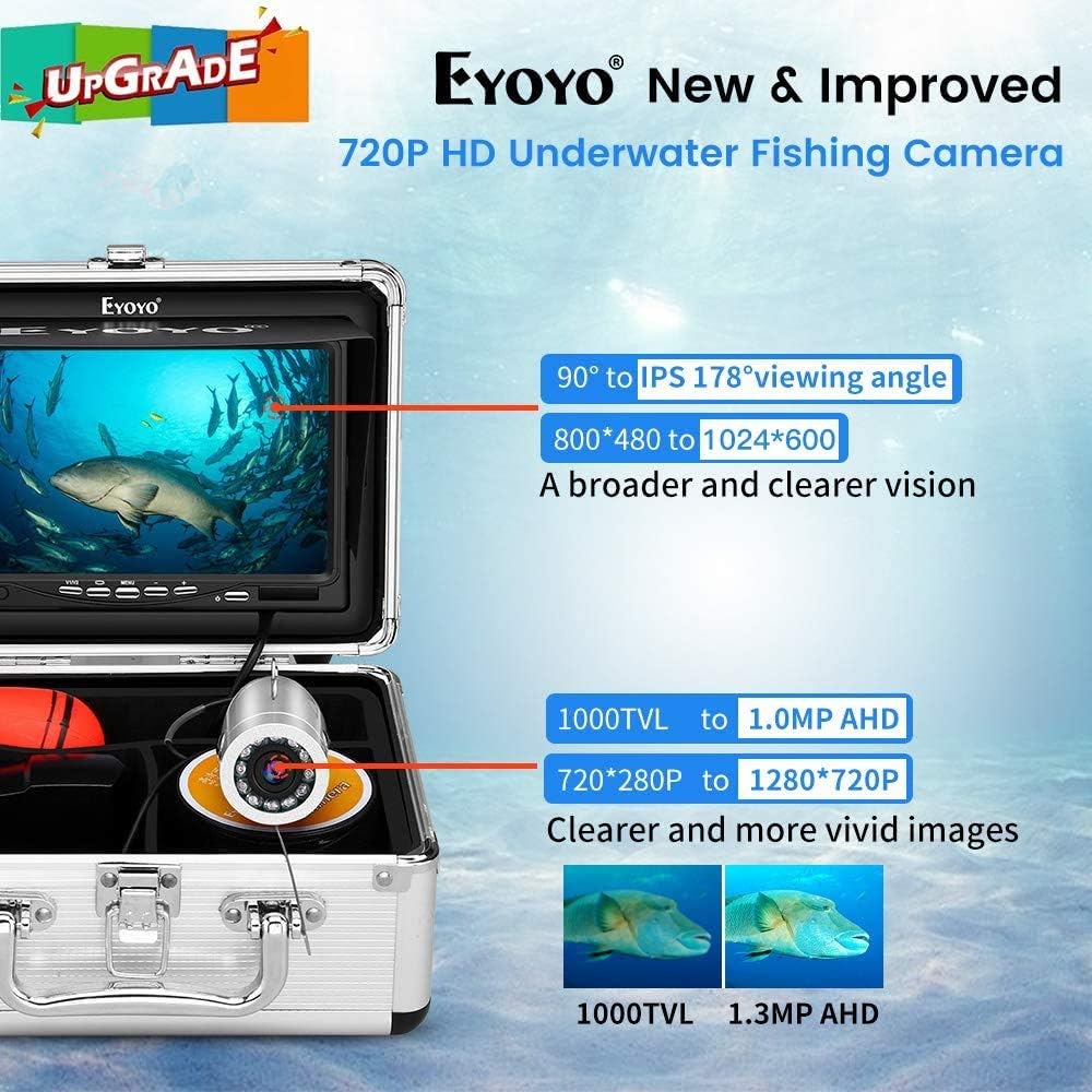 720P Underwater Fishing Camera with 7 inch Screen (15m) M1068