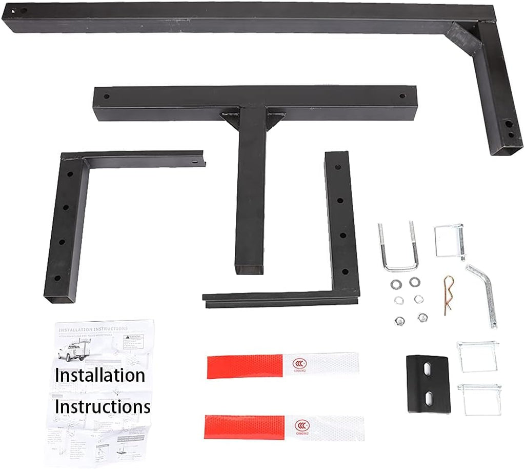 2 IN 1 Foldable Pick Up Truck Bed Hitch Extender Extension Rack Pack of 2 B738
