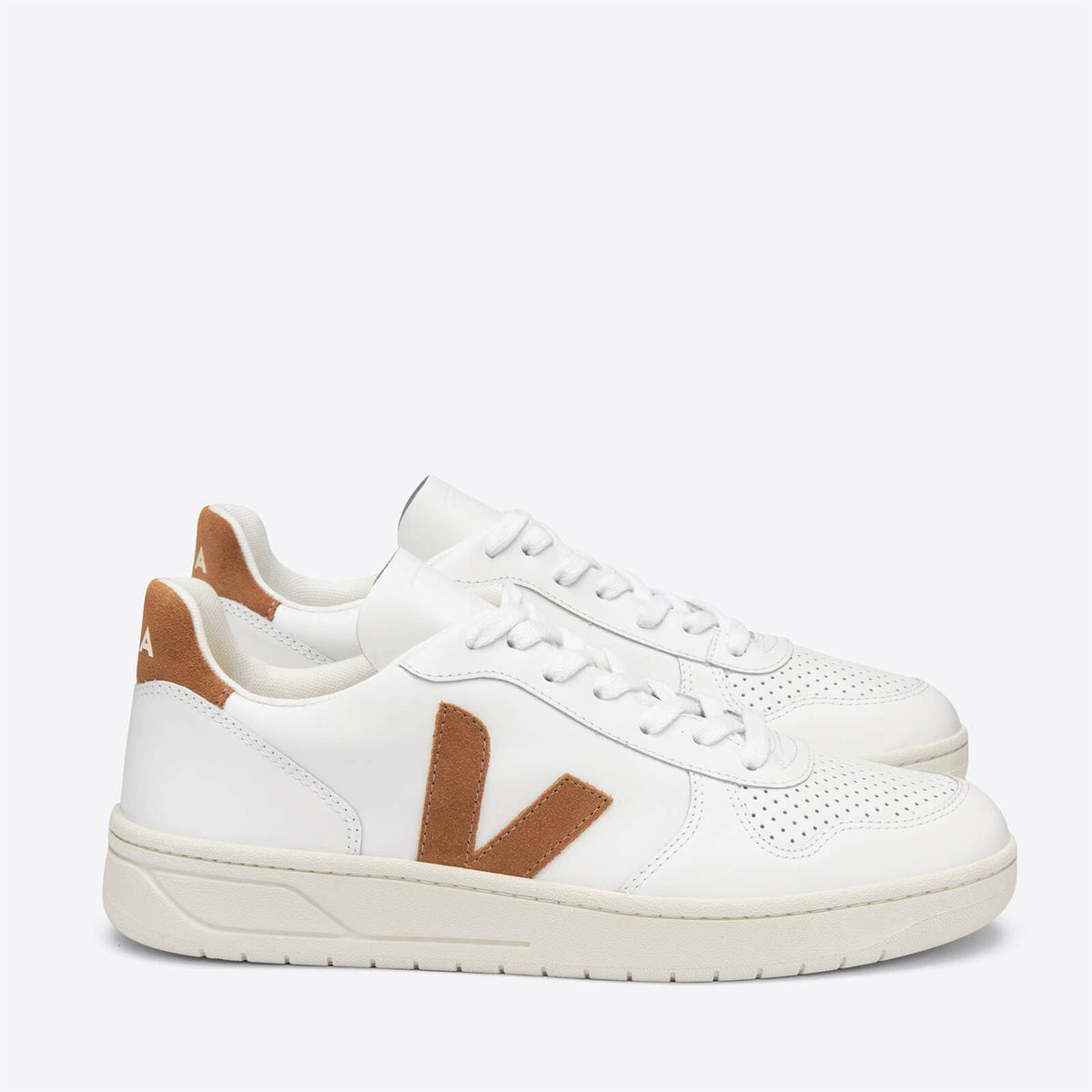 White Camel Leather Trainers G8606