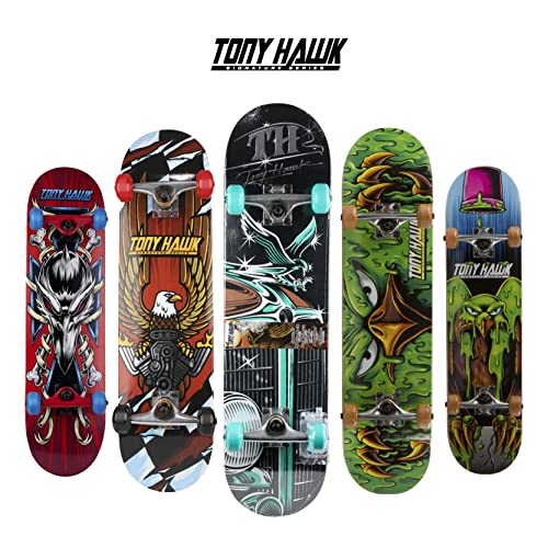 31" Skateboard with Pro Trucks, Full Grip Tape, 9-Ply Maple Deck P856589
