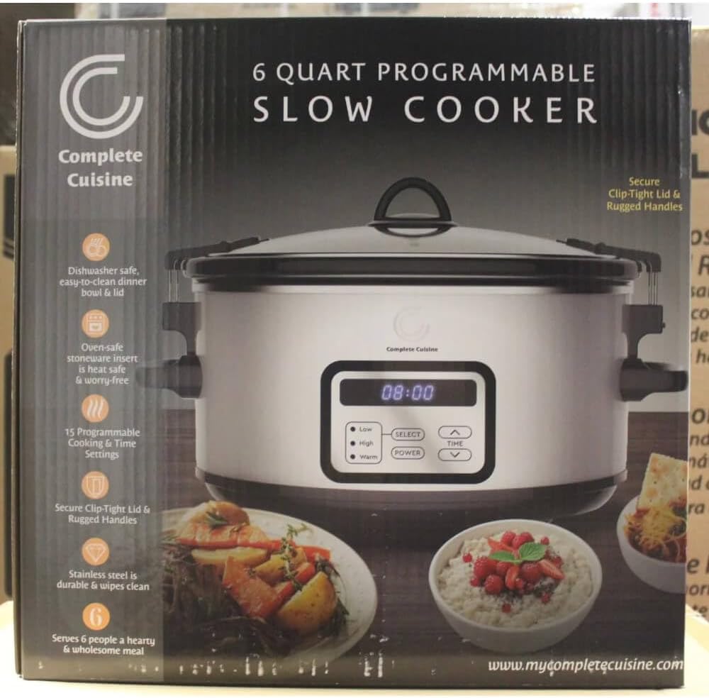6.0 Quart Programmable Stainless Steel Slow Cooker U275
