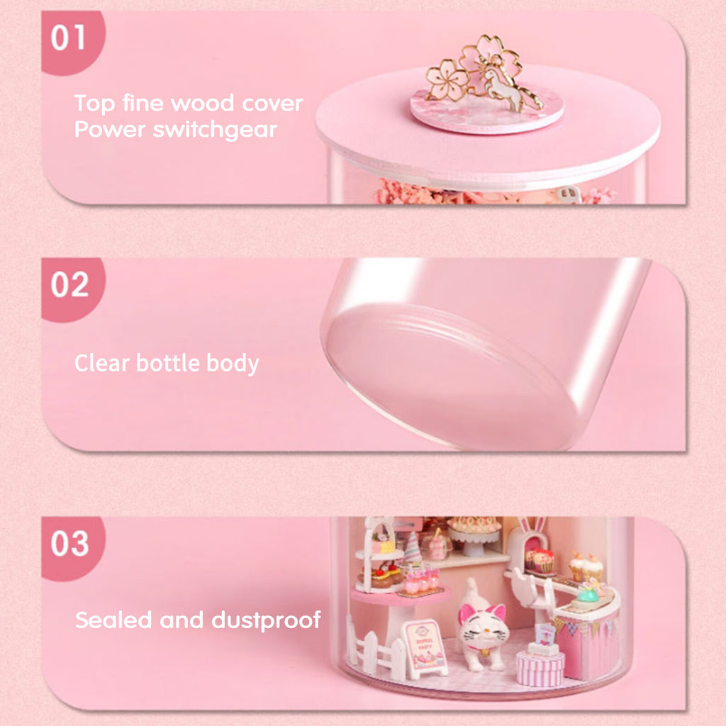 DIY Miniature Dollhouse Kit with LED K1702