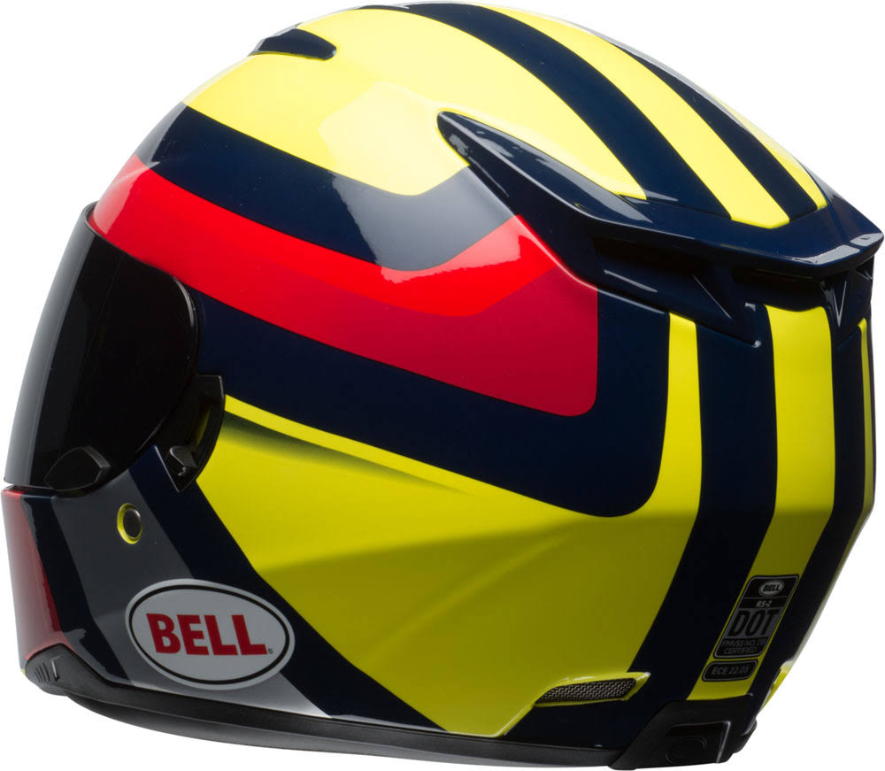 Gloss Hi-Viz Yellow Navy Red Helmet Size Small W122836