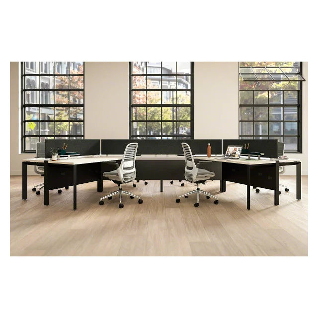 Black Office Chair with Lumbar Support N8137