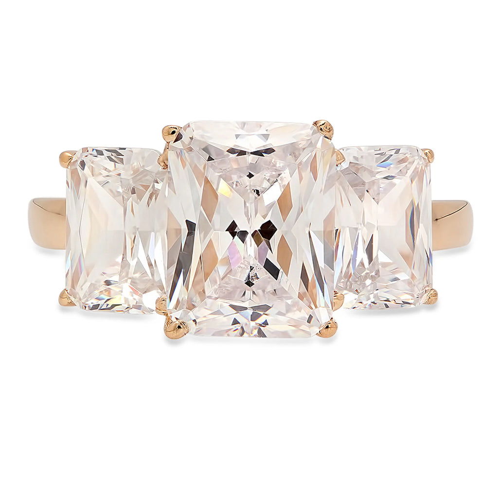 18K Yellow Gold Three-Stone Ring H653388