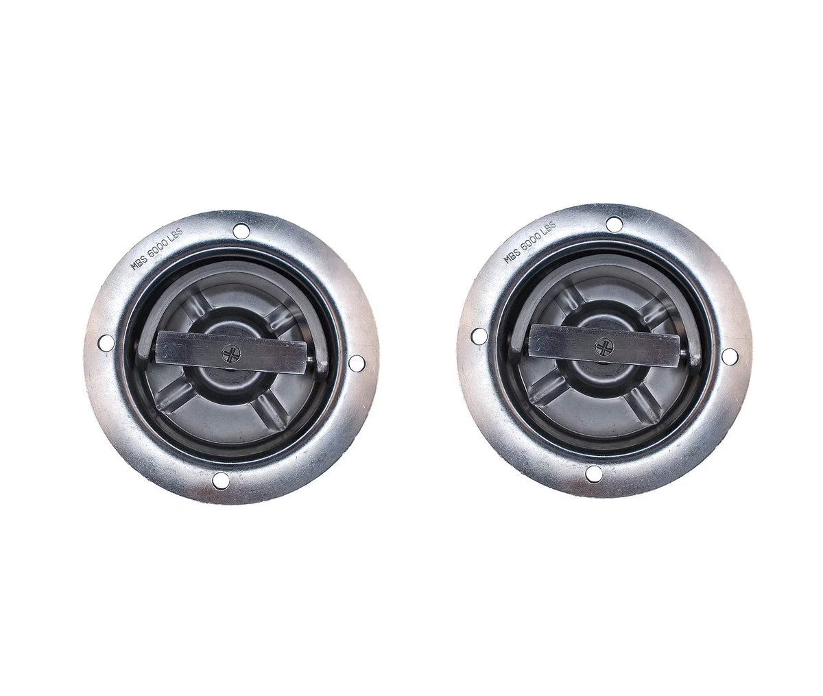 Rotated Floor Mount Round Tie-Down D Ring 2-Pack P75455