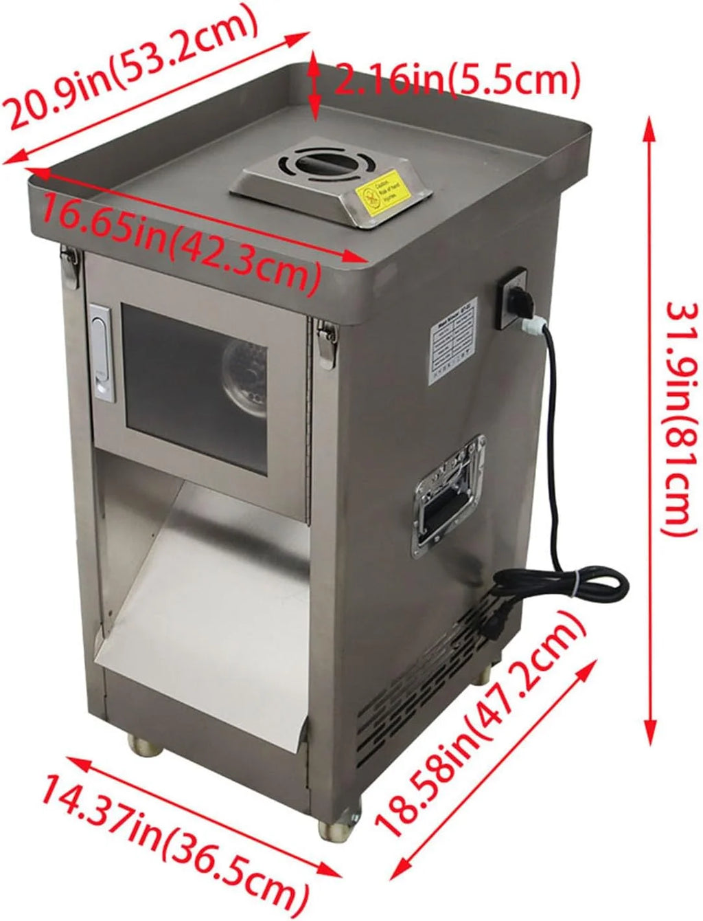 8MM Stainless Steel Electric Meat Grinder 300KG/H 110V K8512