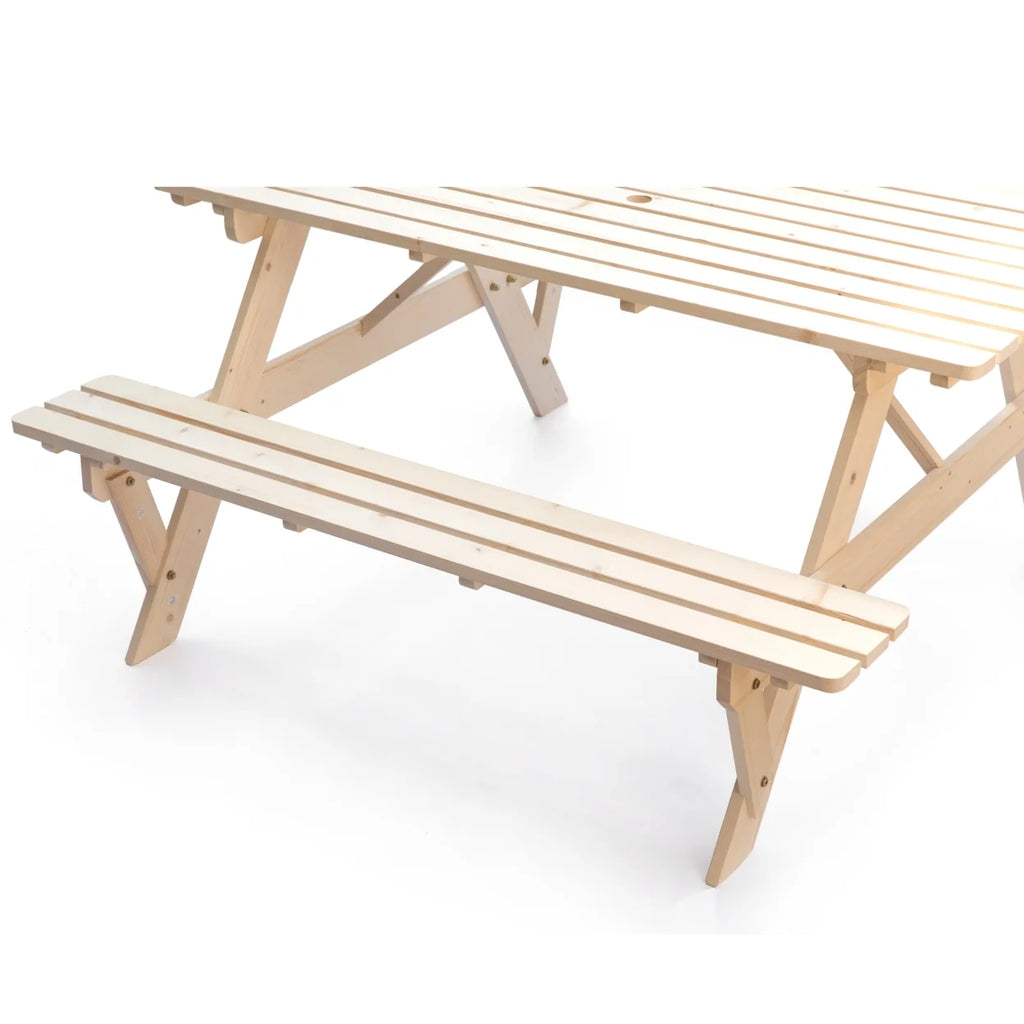 Wooden 6-Person Picnic Table N2819